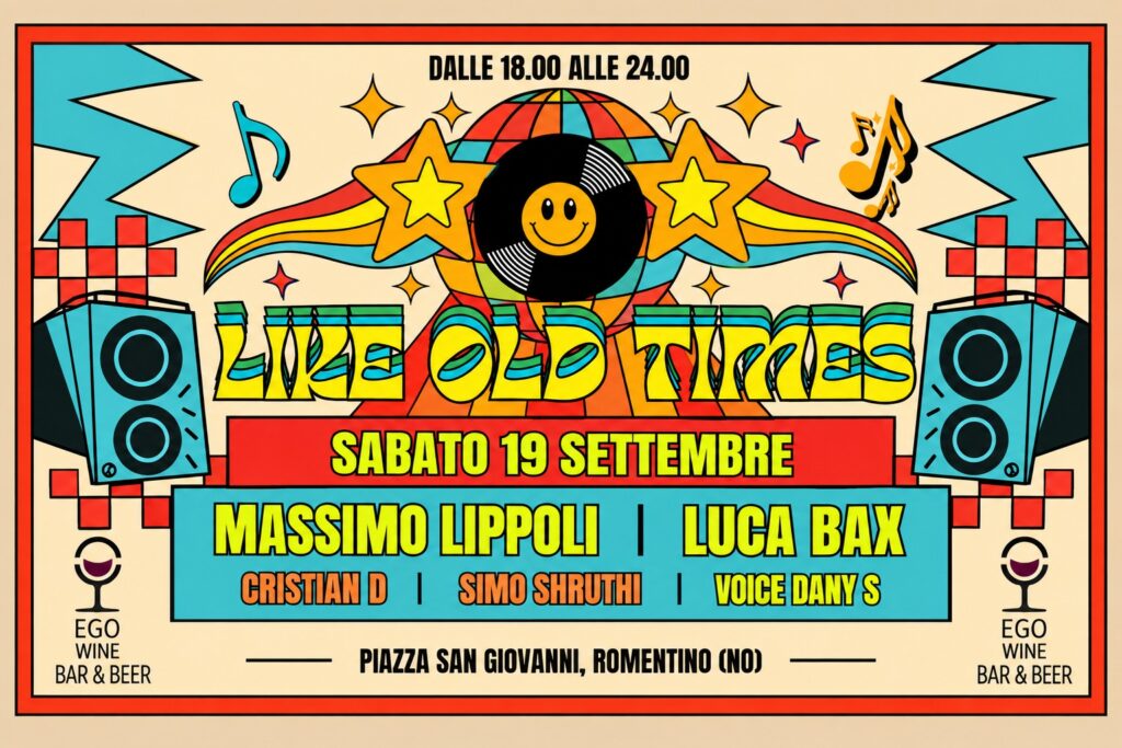 DJ Simo Shruthi a Like Old Times, house con Massimino