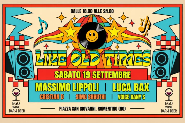 DJ Simo Shruthi a Like Old Times, house con Massimino